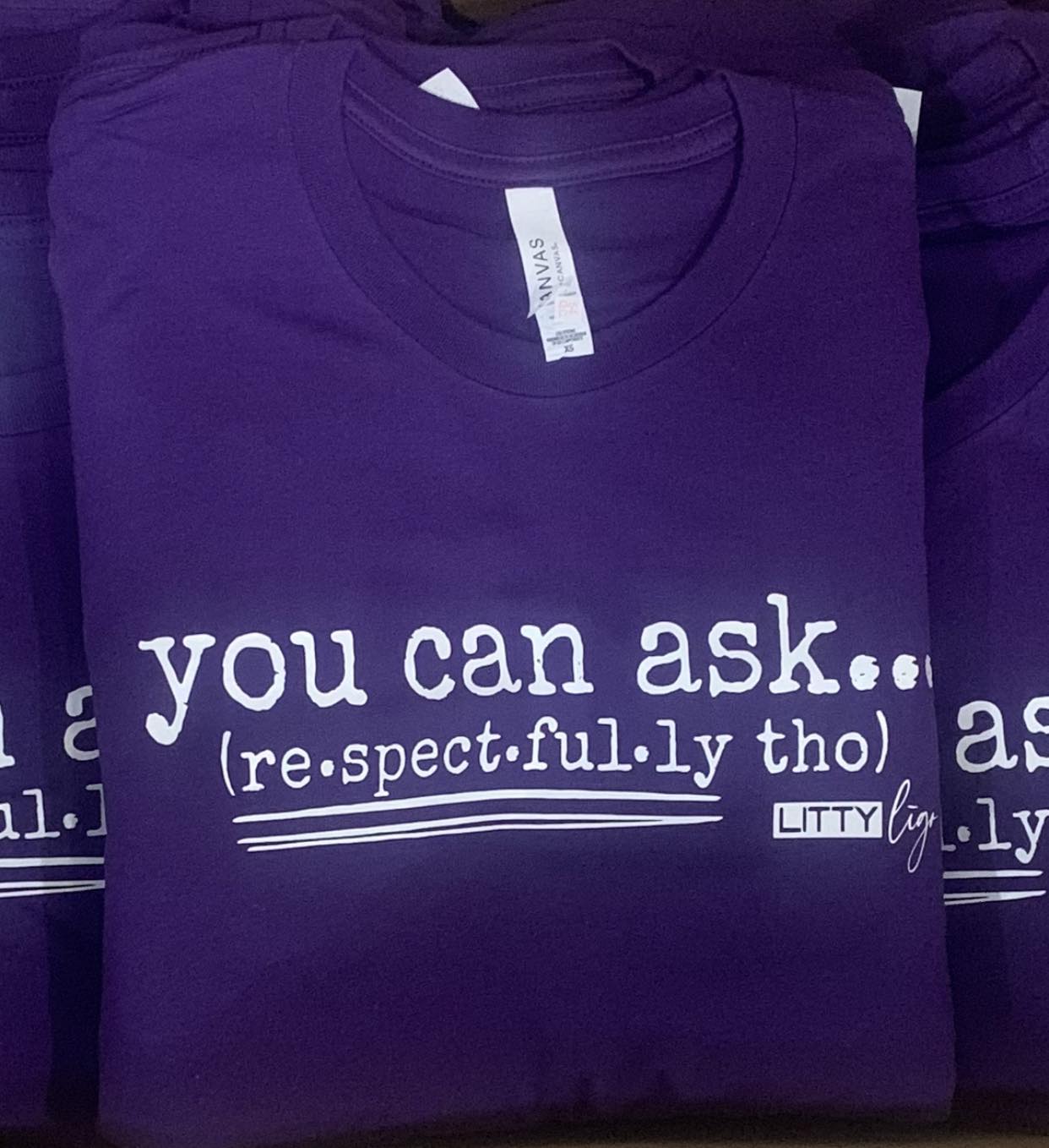 Limited Edition You Can Ask Purple Vitiligo Awareness Tee