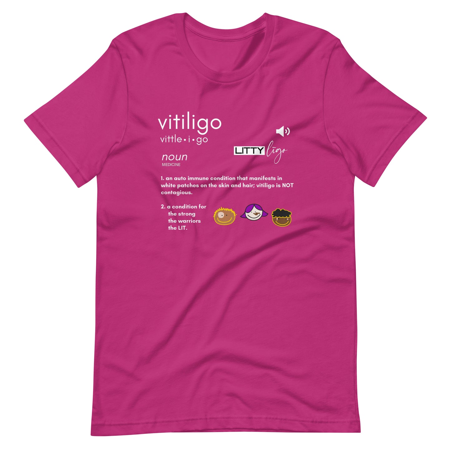 Vitiligo Definition Tee Colors
