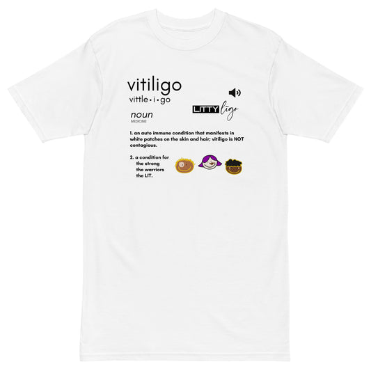 Vitiligo Definition Tee White