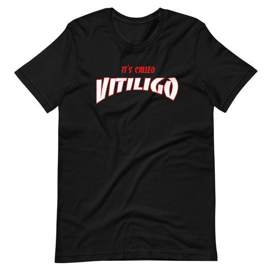 Black & Red Vitiligo Awareness Tee