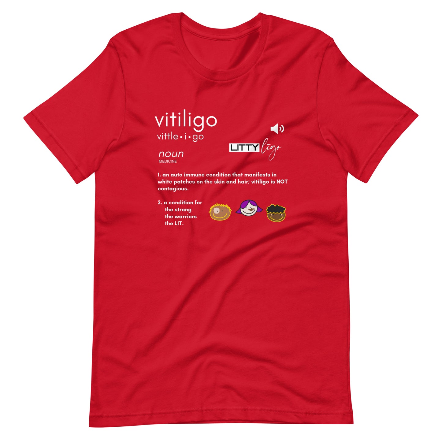 Vitiligo Definition Tee Colors