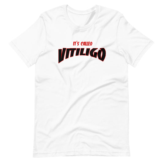 White & Red Vitiligo Awareness Tee