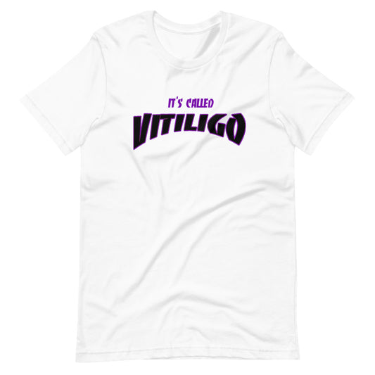 White & Purple Vitiligo Awareness Tee