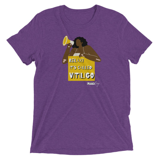 Relax It's Called Vitiligo Purple Tee