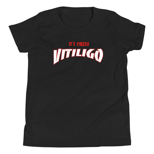 Black & Red Vitiligo Awareness Kids Tee