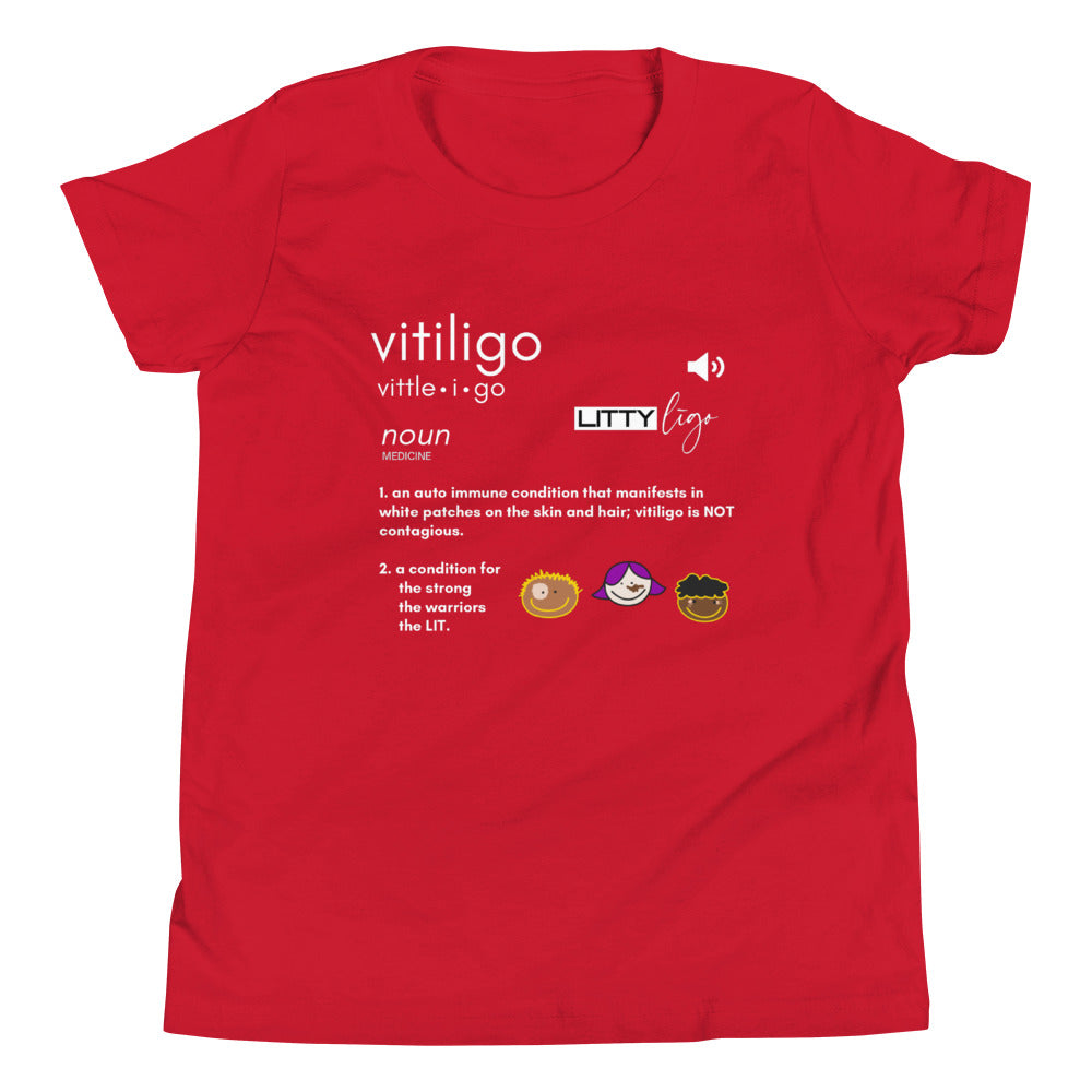 Youth Vitiligo Definition Tee Colors